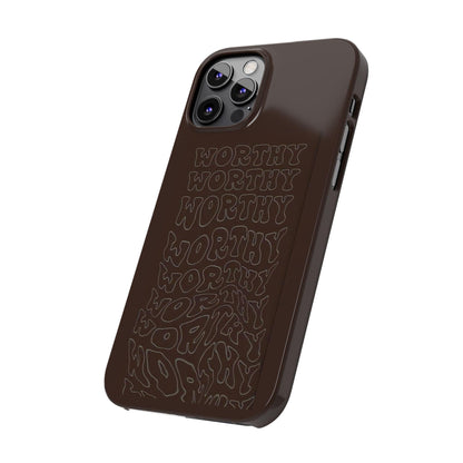 Worthy Brown Slim iPhone Cases - SmartHomeGoodies