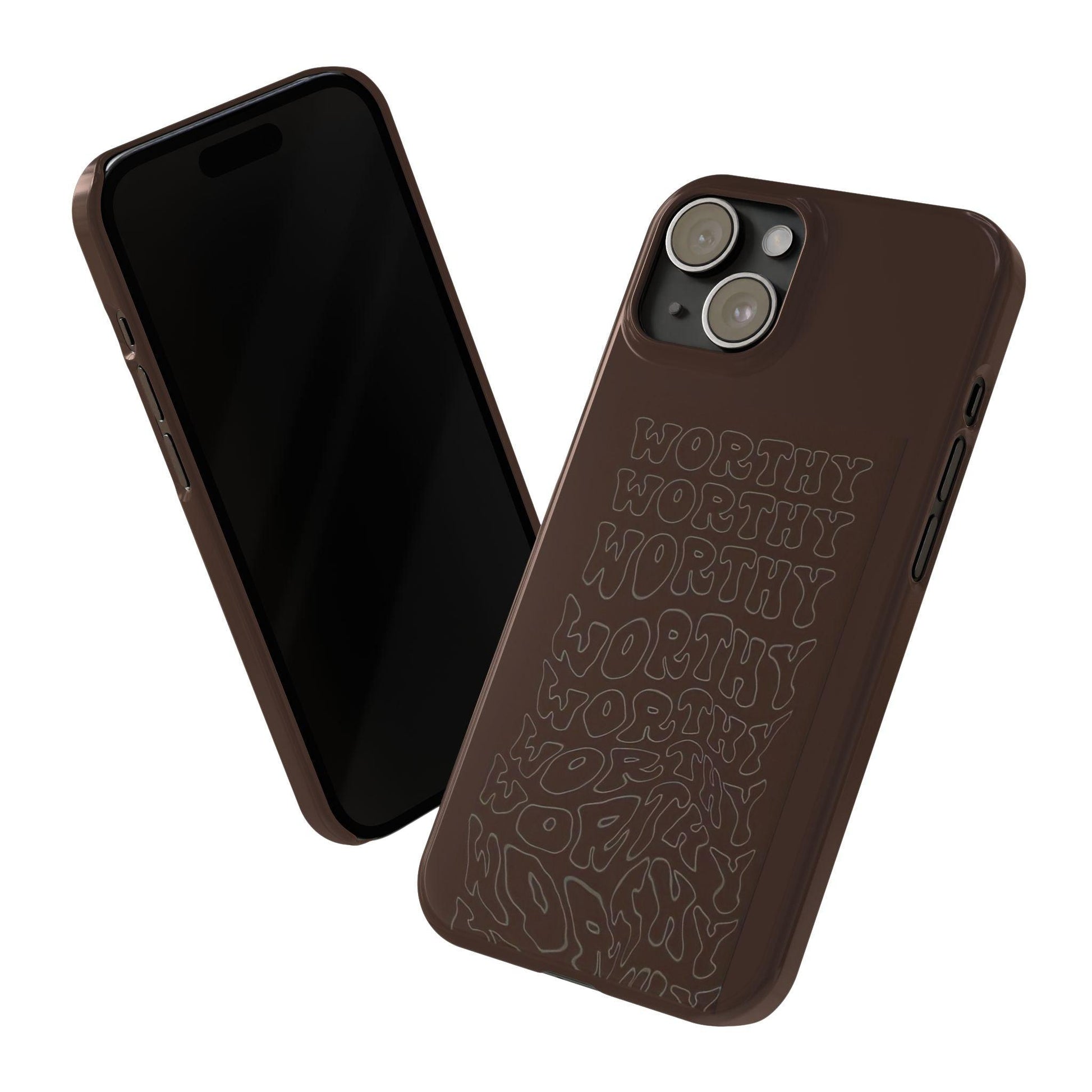 Worthy Brown Slim iPhone Cases - SmartHomeGoodies