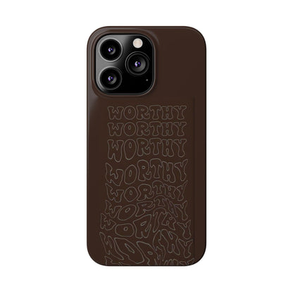 Worthy Brown Slim iPhone Cases - SmartHomeGoodies