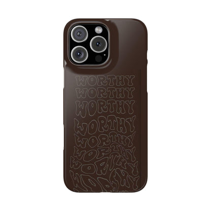 Worthy Brown Slim iPhone Cases - SmartHomeGoodies
