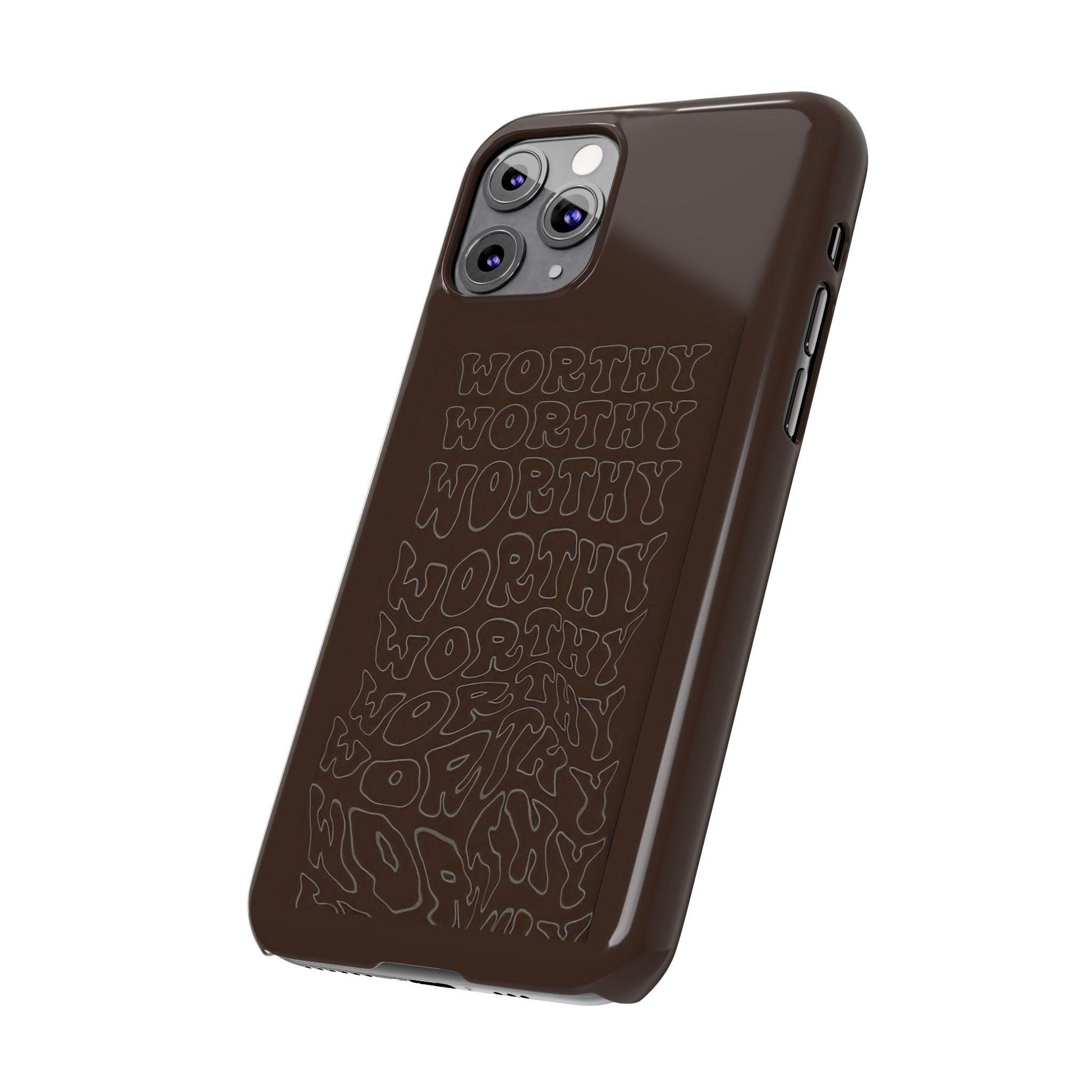 Worthy Brown Slim iPhone Cases - SmartHomeGoodies