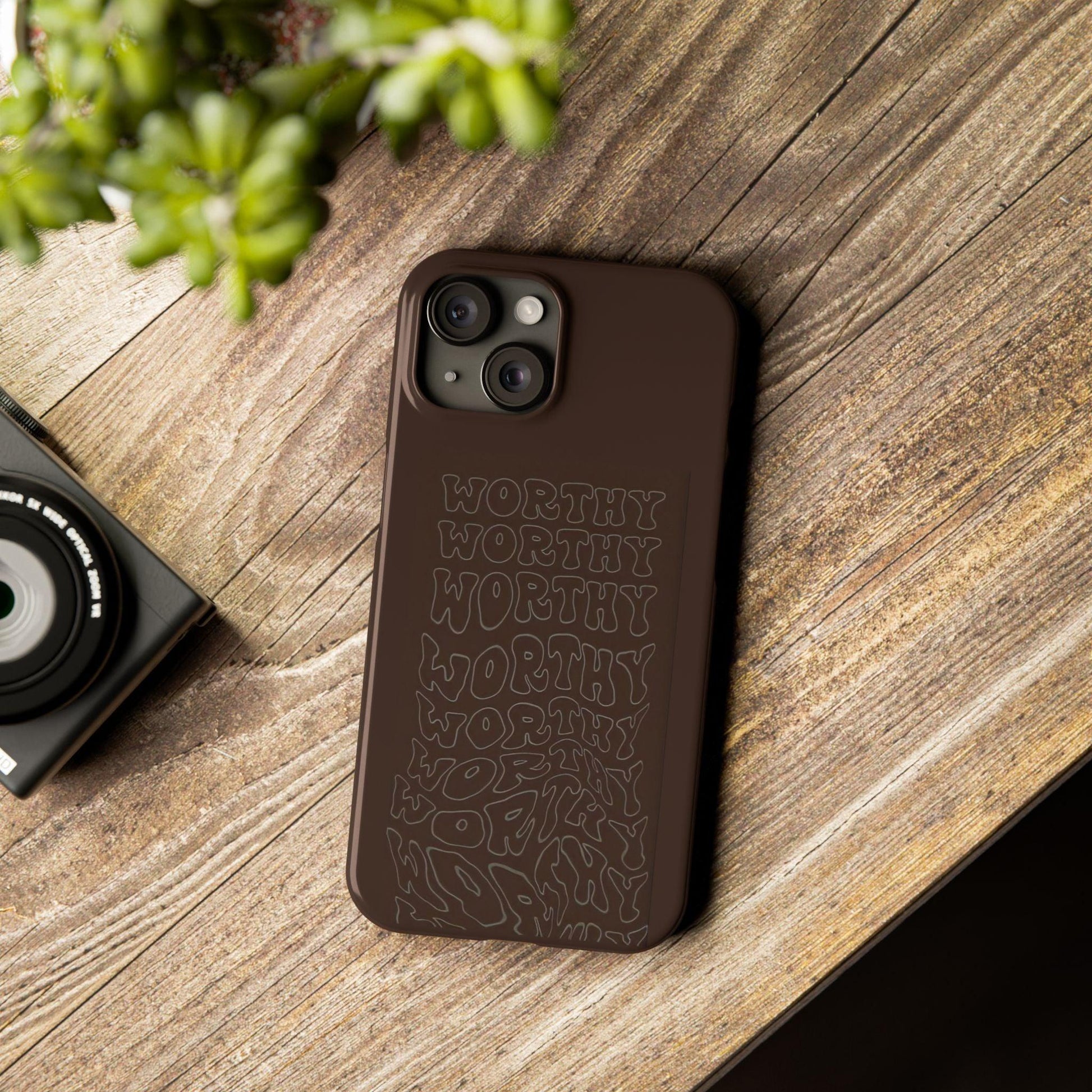 Worthy Brown Slim iPhone Cases - SmartHomeGoodies