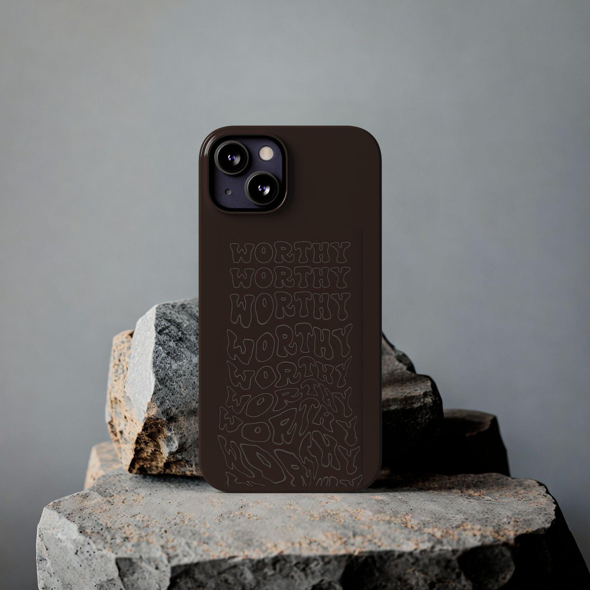 Worthy Brown Slim iPhone Cases - SmartHomeGoodies