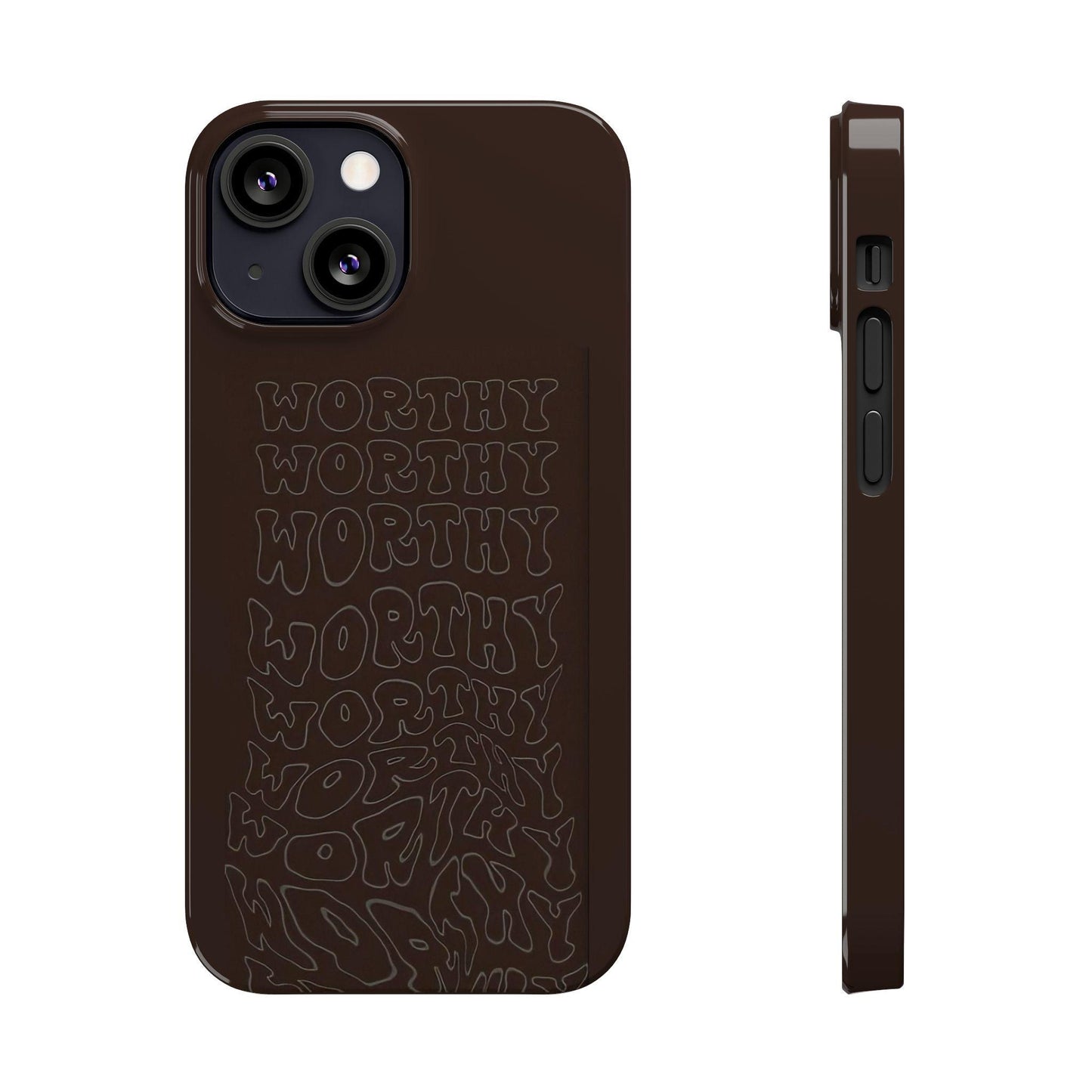 Worthy Brown Slim iPhone Cases - SmartHomeGoodies