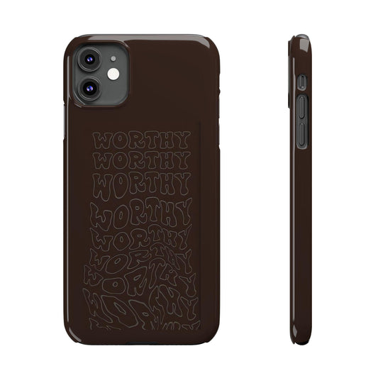Worthy Brown Slim iPhone Cases - SmartHomeGoodies