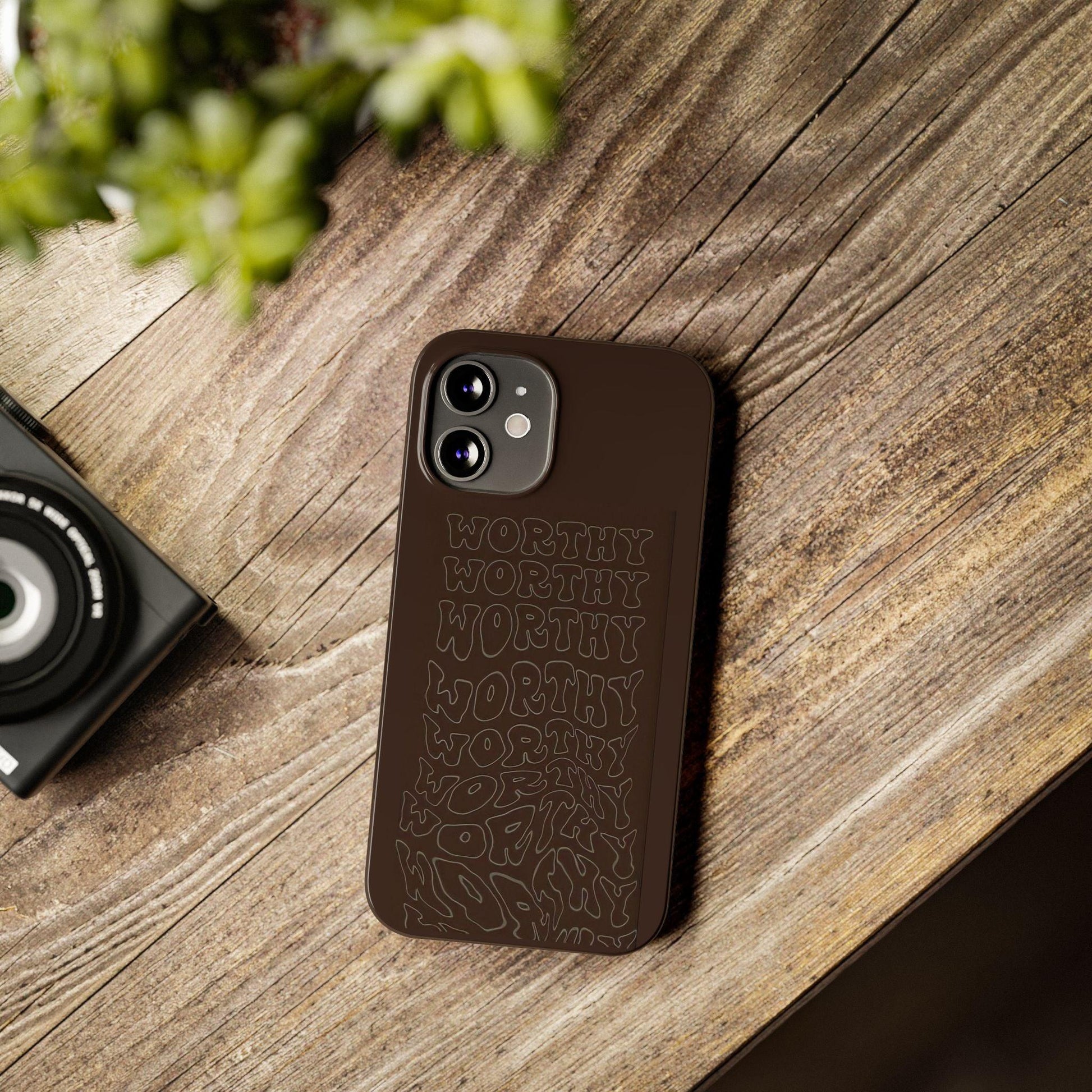 Worthy Brown Slim iPhone Cases - SmartHomeGoodies