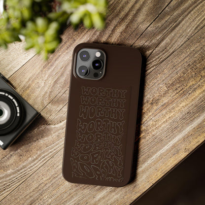 Worthy Brown Slim iPhone Cases - SmartHomeGoodies