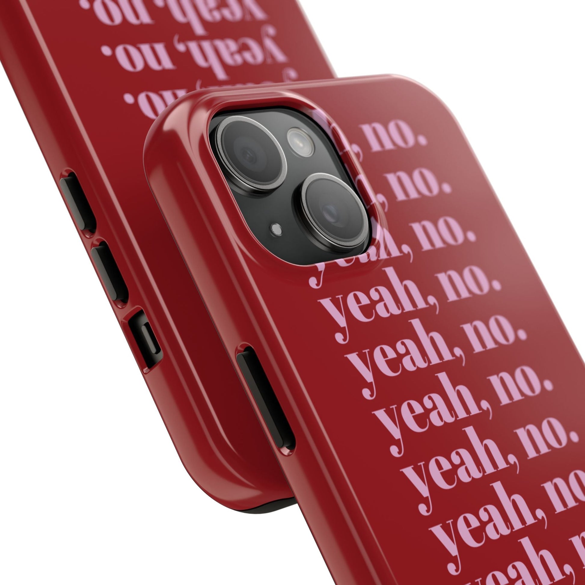 yeah, no. Quirky Tough iPhone Cases in red - SmartHomeGoodies