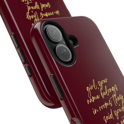 "Your Name Belongs" Tough Phone Cases - SmartHomeGoodies