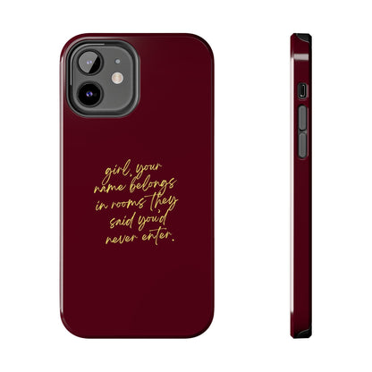 "Your Name Belongs" Tough Phone Cases - SmartHomeGoodies