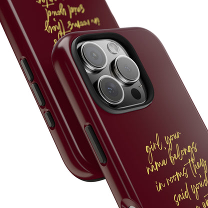 "Your Name Belongs" Tough Phone Cases - SmartHomeGoodies