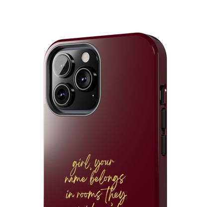 "Your Name Belongs" Tough Phone Cases - SmartHomeGoodies