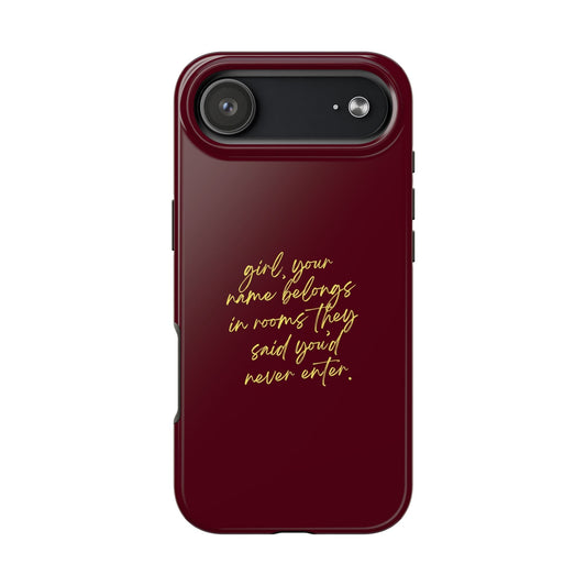 "Your Name Belongs" Tough Phone Cases - SmartHomeGoodies