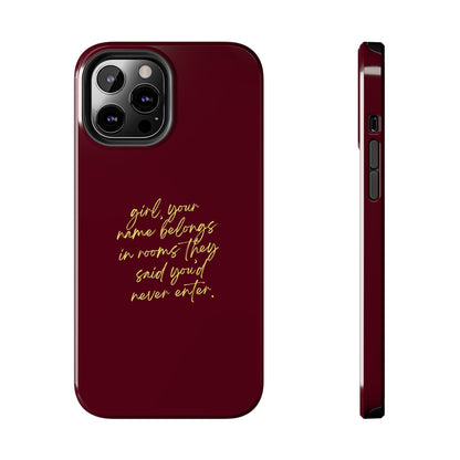 "Your Name Belongs" Tough Phone Cases - SmartHomeGoodies