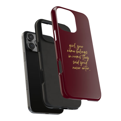 "Your Name Belongs" Tough Phone Cases - SmartHomeGoodies