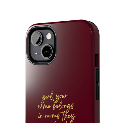 "Your Name Belongs" Tough Phone Cases - SmartHomeGoodies