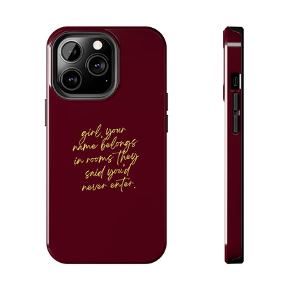 "Your Name Belongs" Tough Phone Cases - SmartHomeGoodies