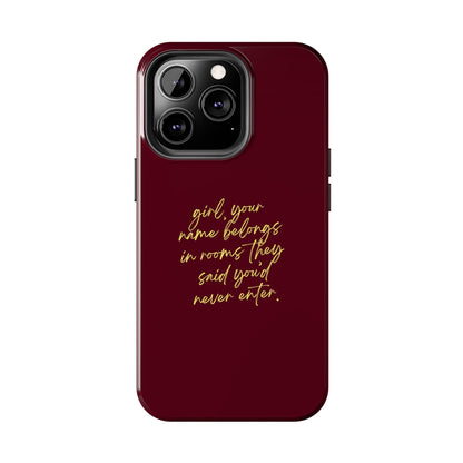 "Your Name Belongs" Tough Phone Cases - SmartHomeGoodies