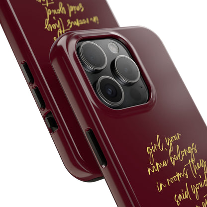 "Your Name Belongs" Tough Phone Cases - SmartHomeGoodies